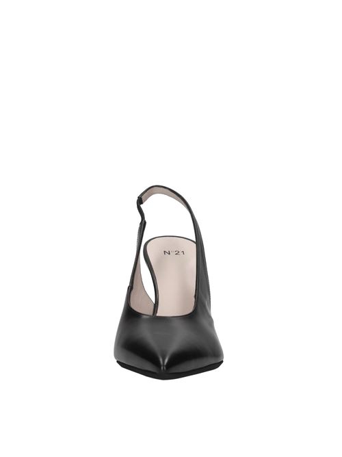 Décolleté slingback in pelle N°21 | CPXNV16003 X001NERO